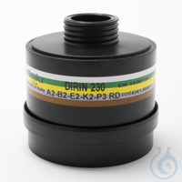 Mehrbereichs-Kombifilter DIRIN 230 A2 B2 E2 K2-P3R D • Schutz gegen organische Gase und Dämpfe...